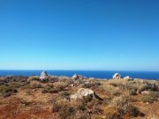 Kokkino Chorio Riesiges Grundstück am Meer mit Panoramablick Grundstück kaufen